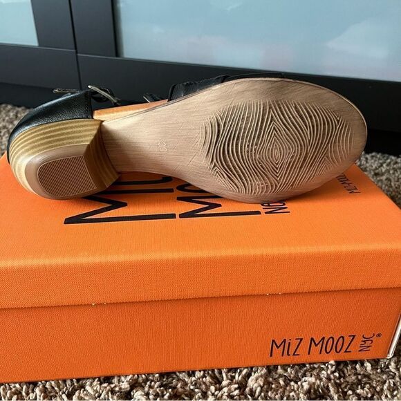 Miz Mooz Leather Wide Width Heeled Sandals - Picture 12 of 16